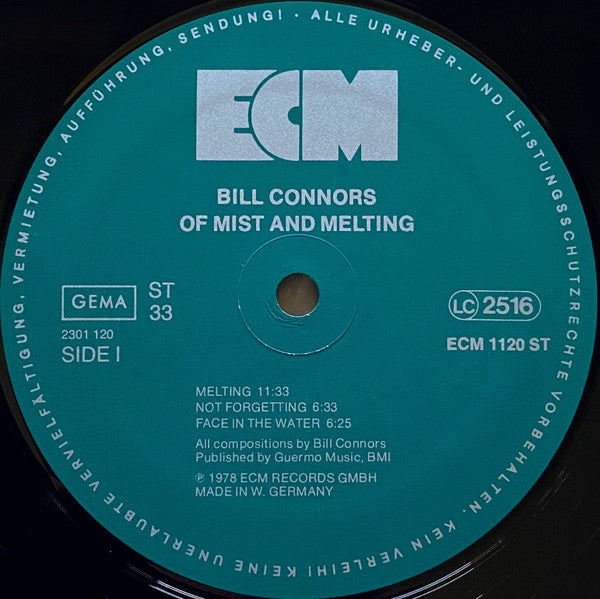 Bill Connors ~ Of Mist And Melting (Vinyl) - Djungel & Jazz