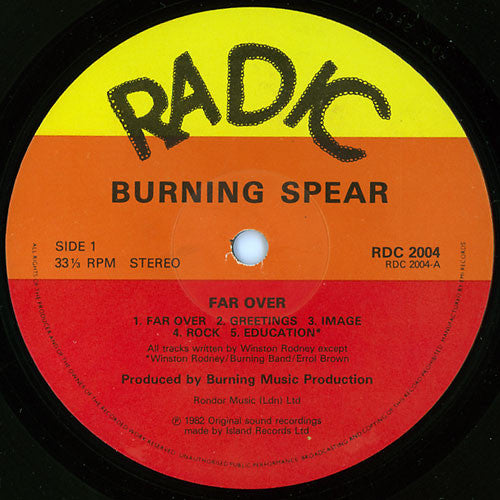 Burning Spear : Farover (LP, Album)