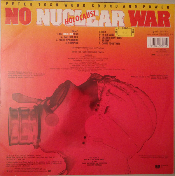 Peter Tosh : No Nuclear War (LP, Album)