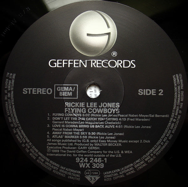 Rickie Lee Jones ~ Flying Cowboys (Vinyl) - Djungel & Jazz