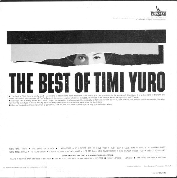 Timi Yuro ~ The Best Of Timi Yuro (Vinyl) - Djungel & Jazz