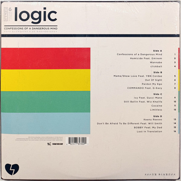 Logic (27) : Confessions Of A Dangerous Mind (2xLP, Album)