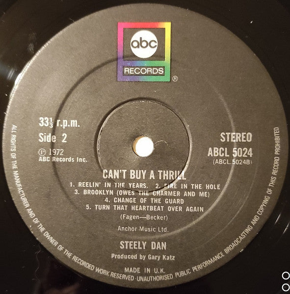 Steely Dan ~ Can't Buy A Thrill (Vinyl) - Djungel & Jazz