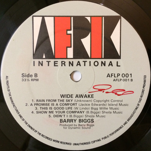 Barry Biggs : Wide Awake (LP, Album)