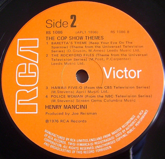 Henry Mancini ~ The Cop Show Themes (Vinyl) - Djungel & Jazz