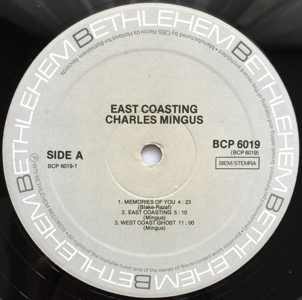 Charles Mingus : East Coasting (LP, Album, RE)