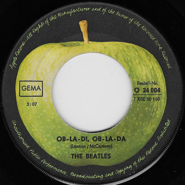 The Beatles ~ Ob-La-Di, Ob-La-Da / While My Guitar Gently Weeps (Vinyl) - Djungel & Jazz