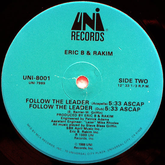 Eric B. & Rakim ~ Follow The Leader (Vinyl) - Djungel & Jazz