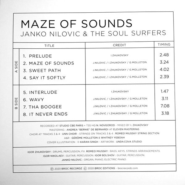 Janko Nilovic & The Soul Surfers ~ Maze Of Sounds (Vinyl) - Djungel & Jazz