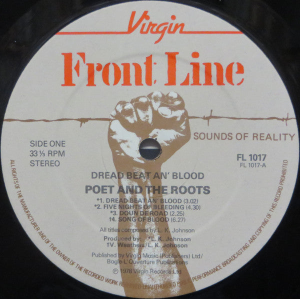 Poet And The Roots ~ Dread Beat An' Blood (Vinyl) - Djungel & Jazz
