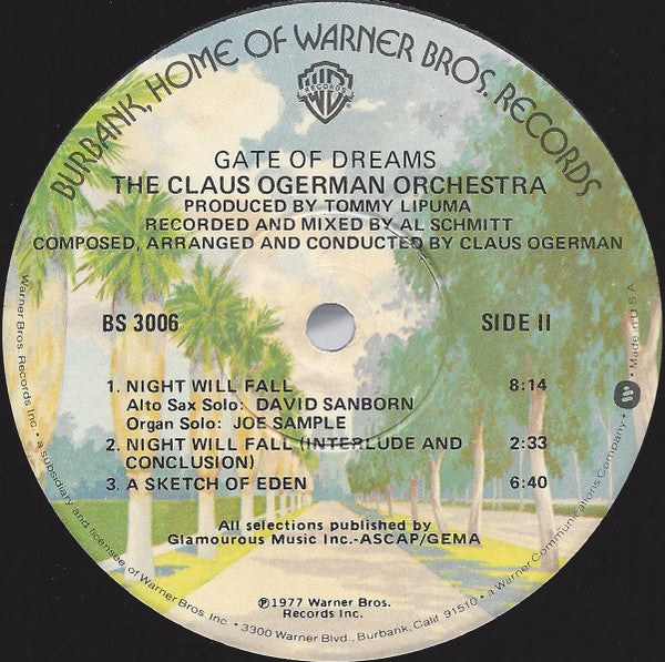 The Claus Ogerman Orchestra ~ Gate Of Dreams (Vinyl) - Djungel & Jazz