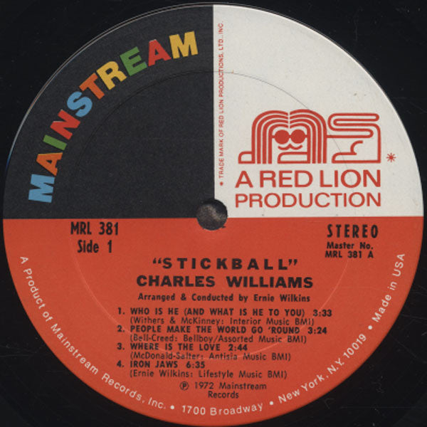 Charles Williams ~ Stickball (Vinyl) - Djungel & Jazz