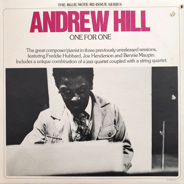 Andrew Hill ~ One For One (Vinyl) - Djungel & Jazz