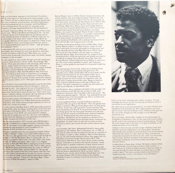 Andrew Hill ~ One For One (Vinyl) - Djungel & Jazz