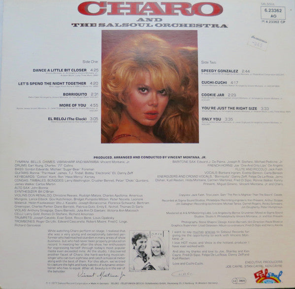 Charo And The Salsoul Orchestra ~ Cuchi-Cuchi (Vinyl) - Djungel & Jazz
