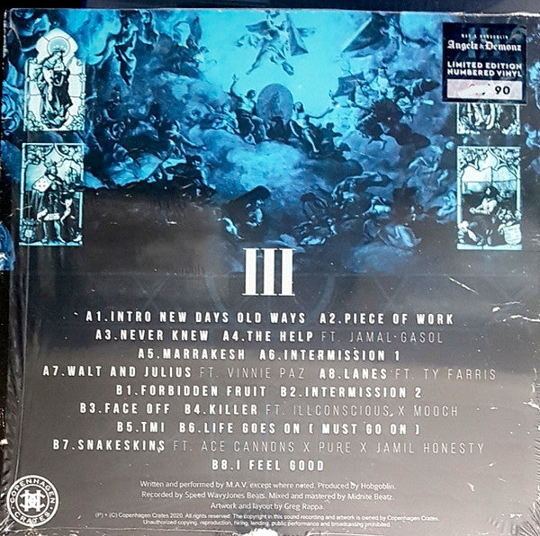 Maverick Montana x Hobgoblin (4) : Angelz & Demonz 3 (12", Album, Ltd, Num, Blu)