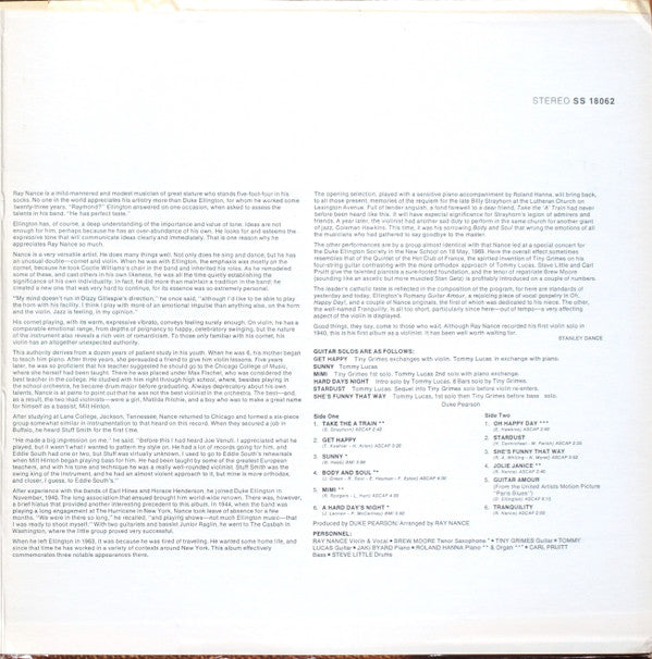 Ray Nance ~ Body And Soul (Vinyl) - Djungel & Jazz