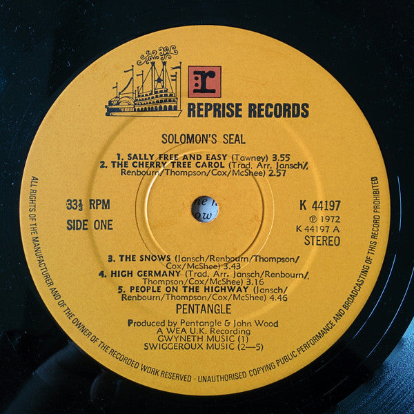 The Pentangle ~ Solomon's Seal (Vinyl) - Djungel & Jazz