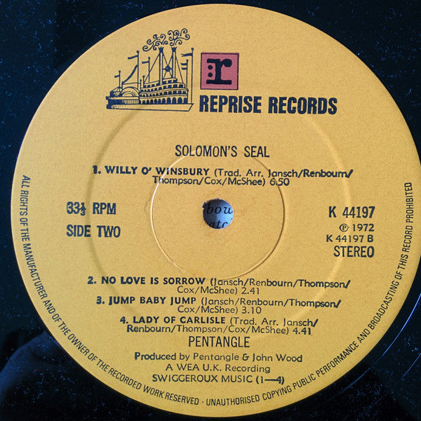 The Pentangle ~ Solomon's Seal (Vinyl) - Djungel & Jazz