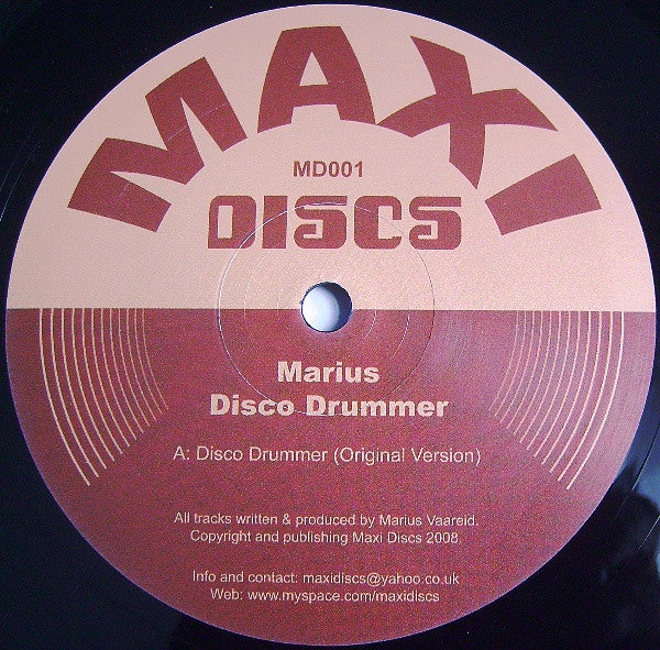 Marius* : Disco Drummer (12")