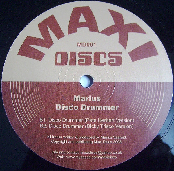 Marius* : Disco Drummer (12")