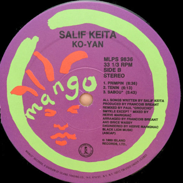 Salif Keita ~ Ko-Yan (Vinyl) - Djungel & Jazz