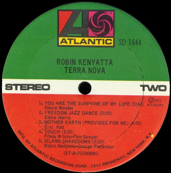 Robin Kenyatta : Terra Nova (LP, Album, Ric)