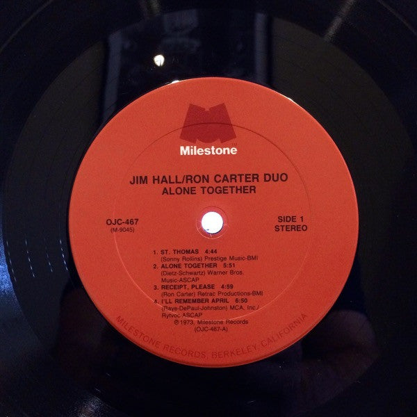 Jim Hall / Ron Carter Duo ~ Alone Together (Vinyl) - Djungel & Jazz