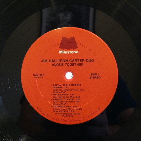 Jim Hall / Ron Carter Duo ~ Alone Together (Vinyl) - Djungel & Jazz