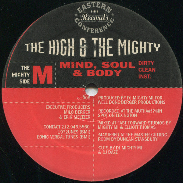 The High & Mighty Featuring Mos Def, EL-P & Mike Zoot ~ B-Boy Document / Mind, Soul & Body (Vinyl) - Djungel & Jazz