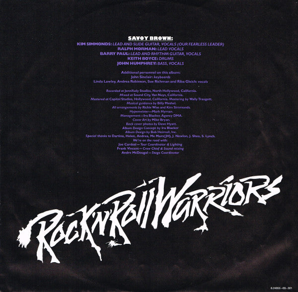Savoy Brown ~ Rock 'N' Roll Warriors (Vinyl) - Djungel & Jazz