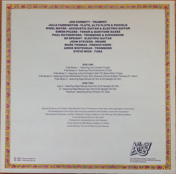 John Stevens Folkus ~ The Life Of Riley (Vinyl) - Djungel & Jazz