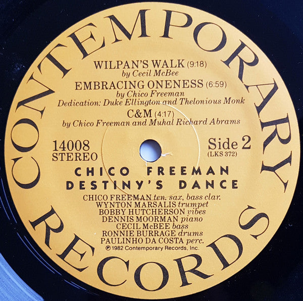 Chico Freeman ~ Destiny's Dance (Vinyl) - Djungel & Jazz