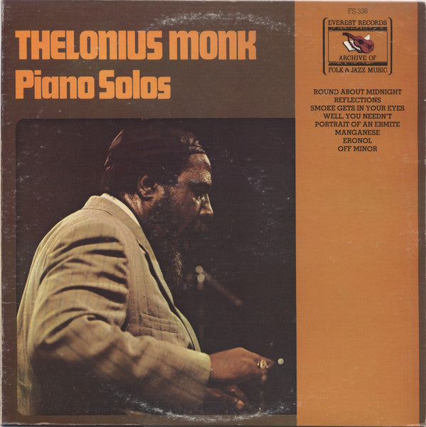 Thelonious Monk ~ Piano Solos (Vinyl) - Djungel & Jazz