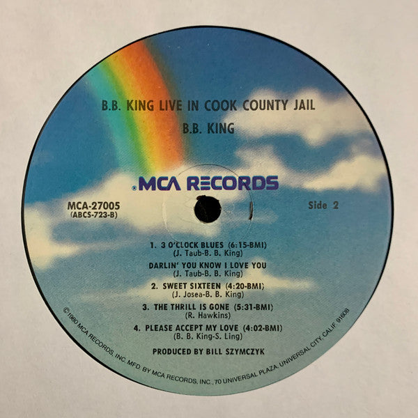 B.B. King : B.B. King Live In Cook County Jail (LP, Album, RE, Glo)