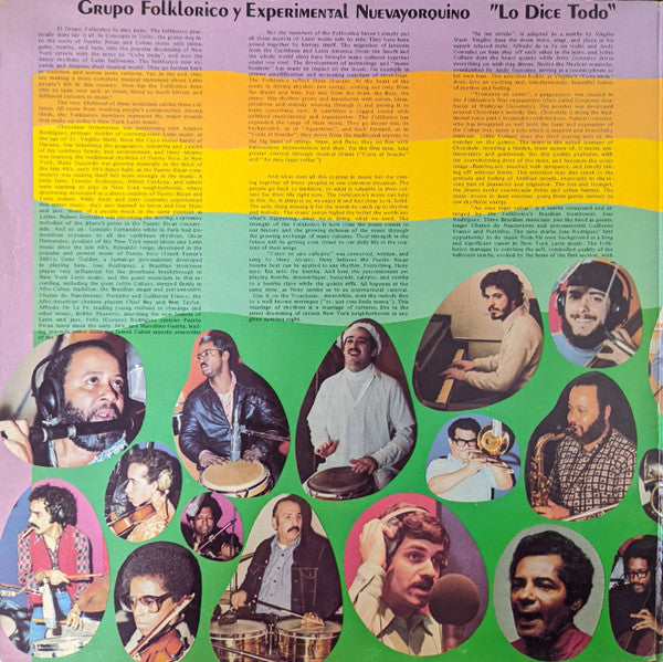 Grupo Folklorico Y Experimental Nuevayorquino ~ Lo Dice Todo (Vinyl) - Djungel & Jazz