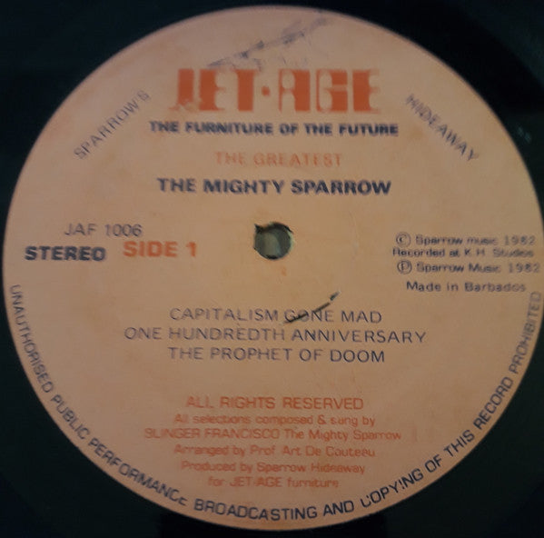 Mighty Sparrow ~ The Greatest (Vinyl) - Djungel & Jazz