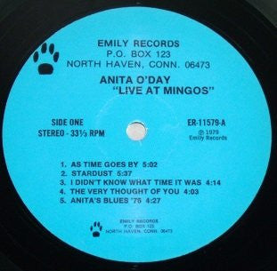 Anita O'Day With John Poole Trio Featuring Norman Simmons ~ Live At Mingo's (Vinyl) - Djungel & Jazz