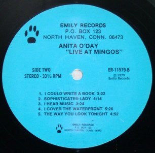 Anita O'Day With John Poole Trio Featuring Norman Simmons ~ Live At Mingo's (Vinyl) - Djungel & Jazz