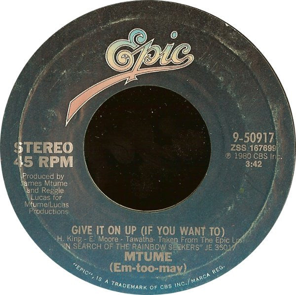Mtume (Em-too-may) ~ Give It On Up (If You Want To) (Vinyl) - Djungel & Jazz