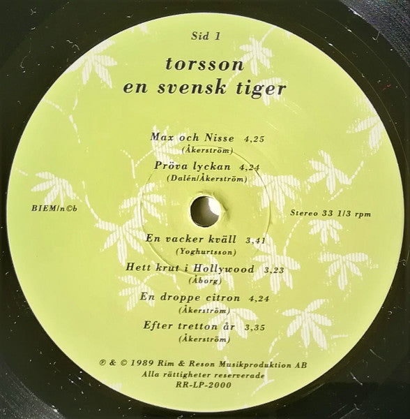 Torsson ~ En Svensk Tiger (Vinyl) - Djungel & Jazz