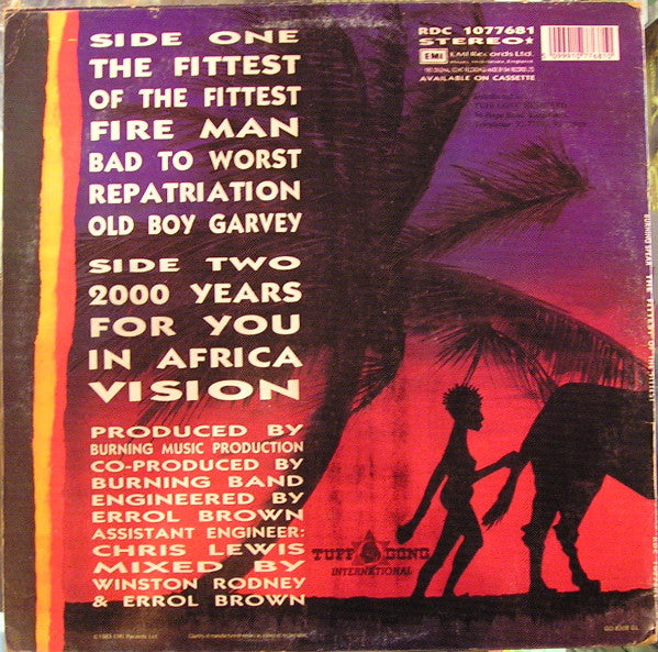 Burning Spear : The Fittest Of The Fittest (LP, Album, RE)
