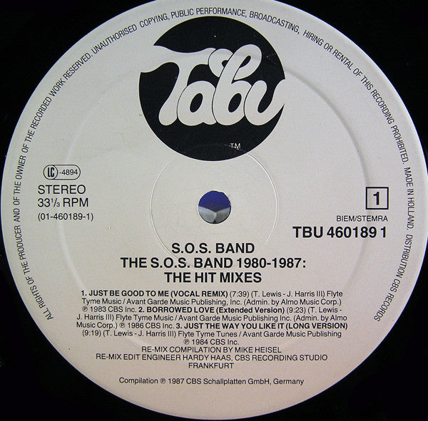 The S.O.S. Band ~ The SOS Band 1980-1987: The Hit Mixes (Vinyl) - Djungel & Jazz