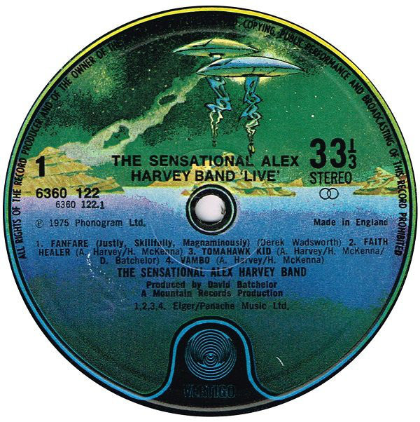 The Sensational Alex Harvey Band ~ Live (Vinyl) - Djungel & Jazz