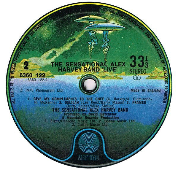 The Sensational Alex Harvey Band ~ Live (Vinyl) - Djungel & Jazz