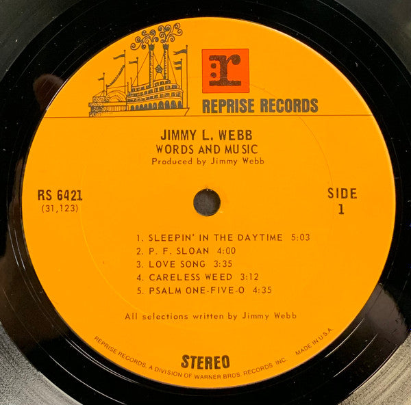 Jimmy L. Webb ~ Words And Music (Vinyl) - Djungel & Jazz