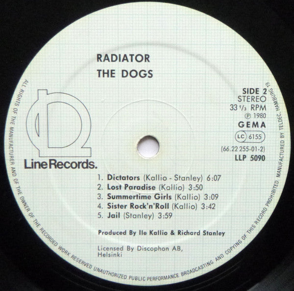 The Dogs ~ Radiator (Vinyl) - Djungel & Jazz