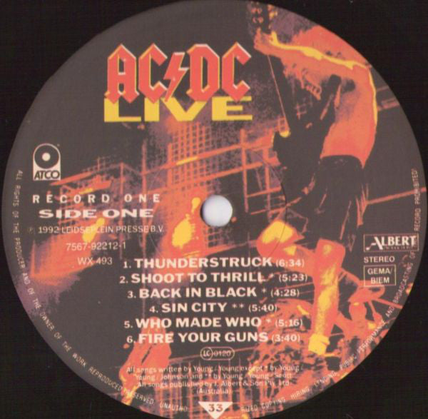 AC/DC : Live (2xLP, Album, S/Edition, Gat)