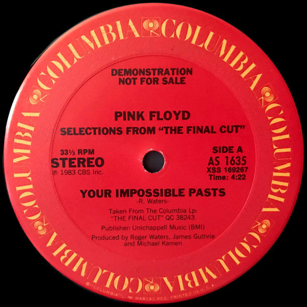 Pink Floyd ~ Selections From The Final Cut (Vinyl) - Djungel & Jazz