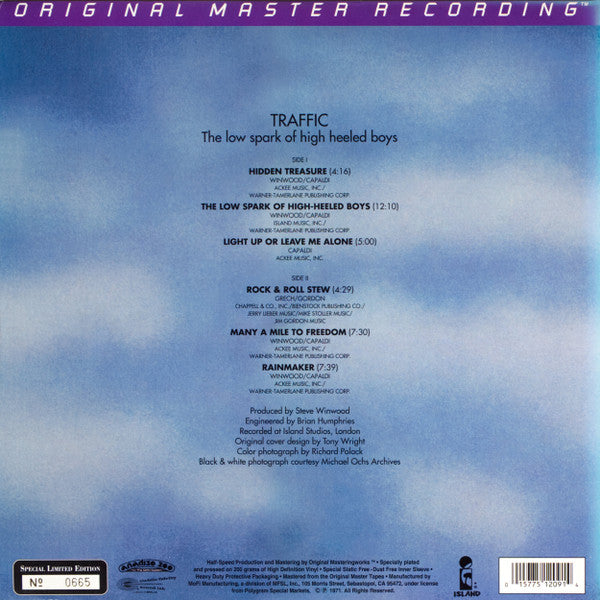 Traffic ~ The Low Spark Of High Heeled Boys (Vinyl) - Djungel & Jazz